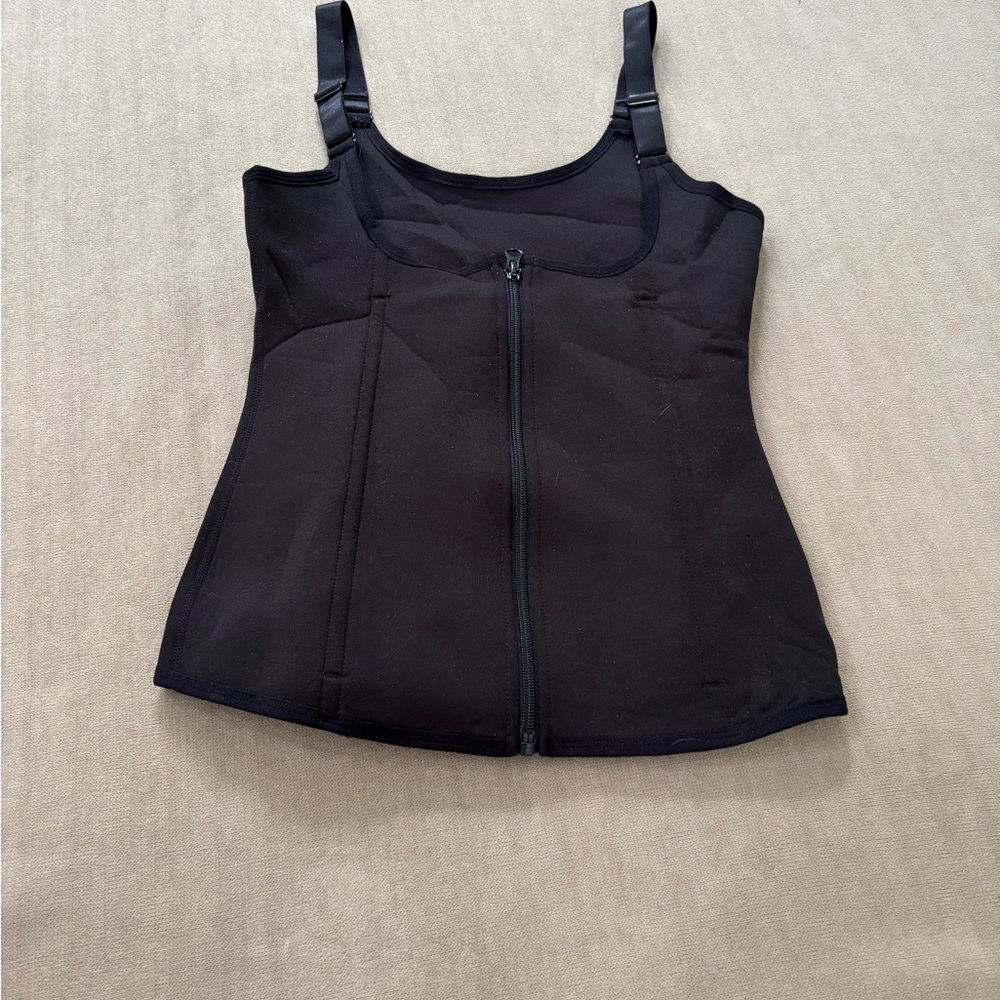 Black Zippered waist trainer